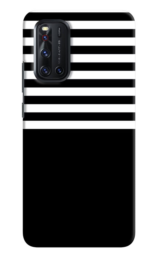 Black and White Print Vivo V19 Hard Case Back Cover by Casekaro