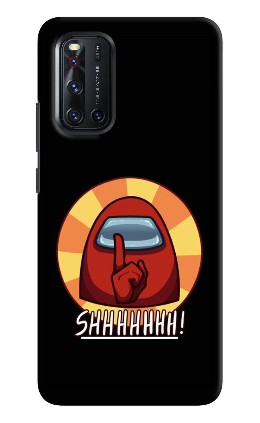 Among Us Shhh! Vivo V19 Back Cover, Hard case
