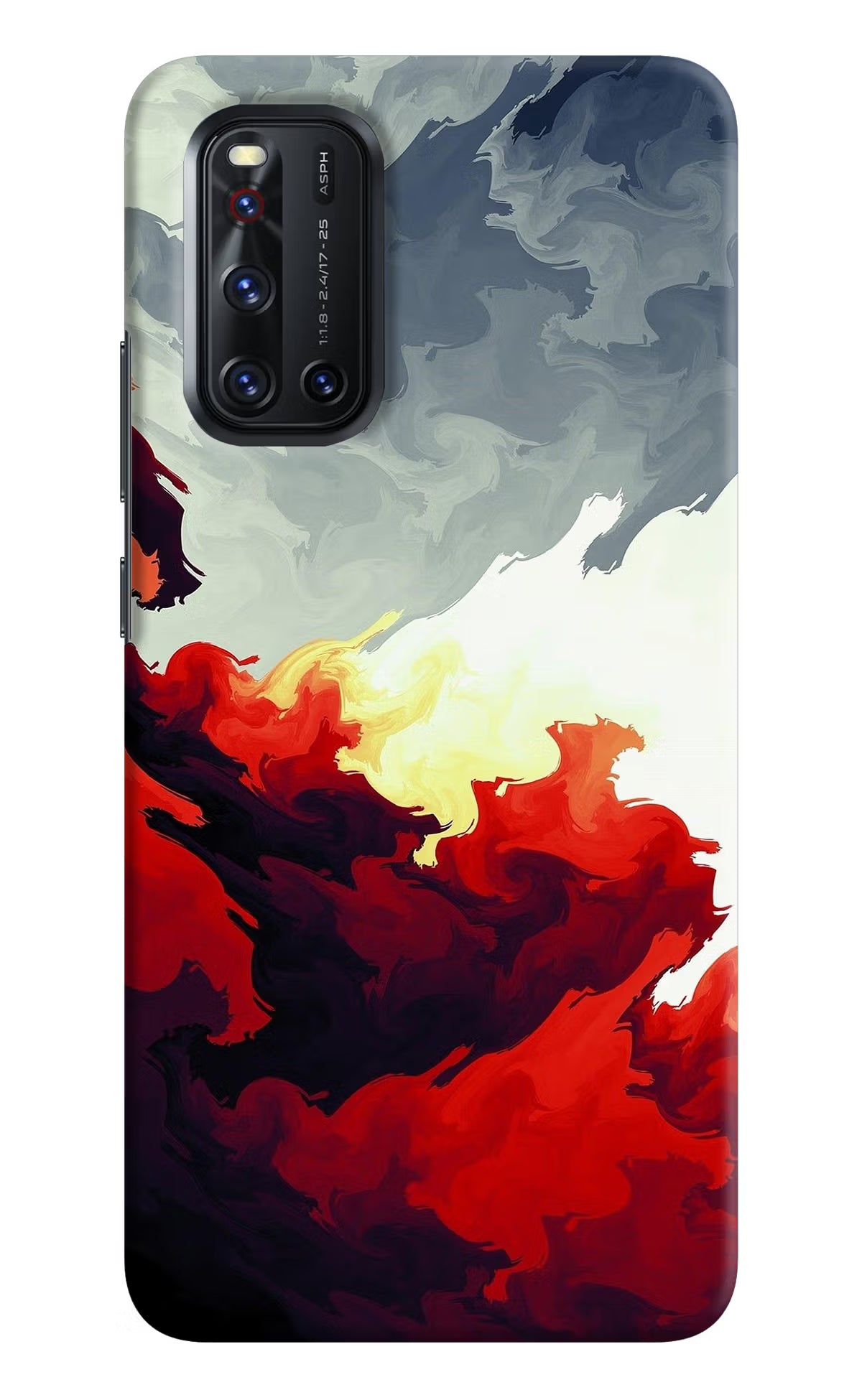 Fire Cloud Vivo V19 Hard Case Back Cover by Casekaro