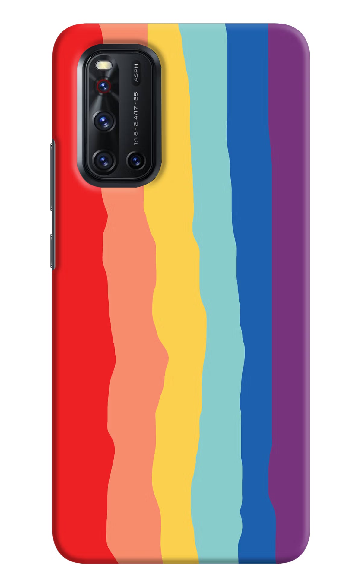 Rainbow Vivo V19 Hard Case Back Cover by Casekaro
