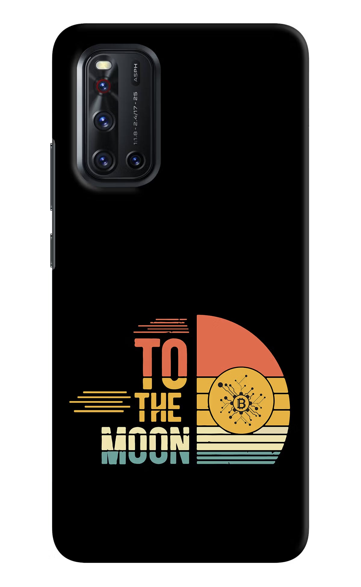 To the Moon Vivo V19 Hard Case Back Cover by Casekaro