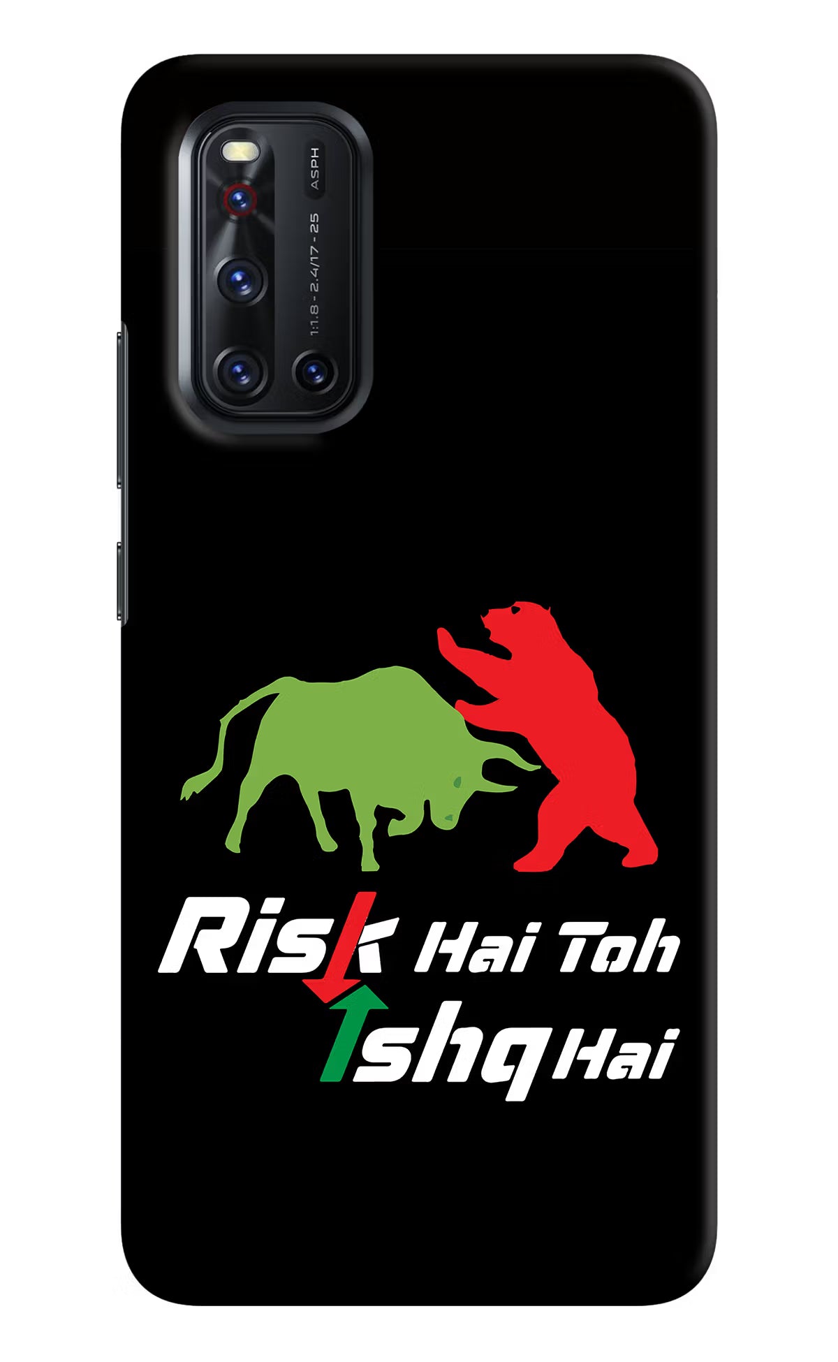 Risk Hai Toh Ishq Hai Vivo V19 Hard Case Back Cover by Casekaro