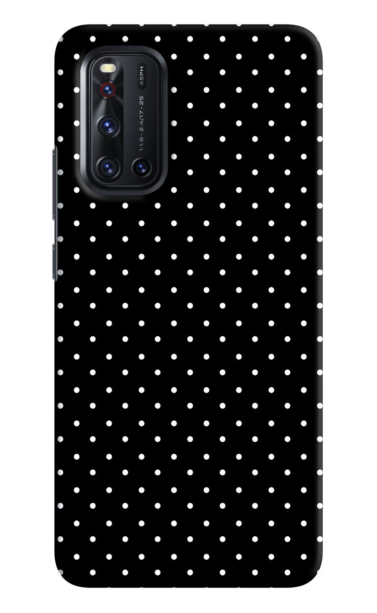 White Dots Vivo V19 Hard Case Back Cover by Casekaro