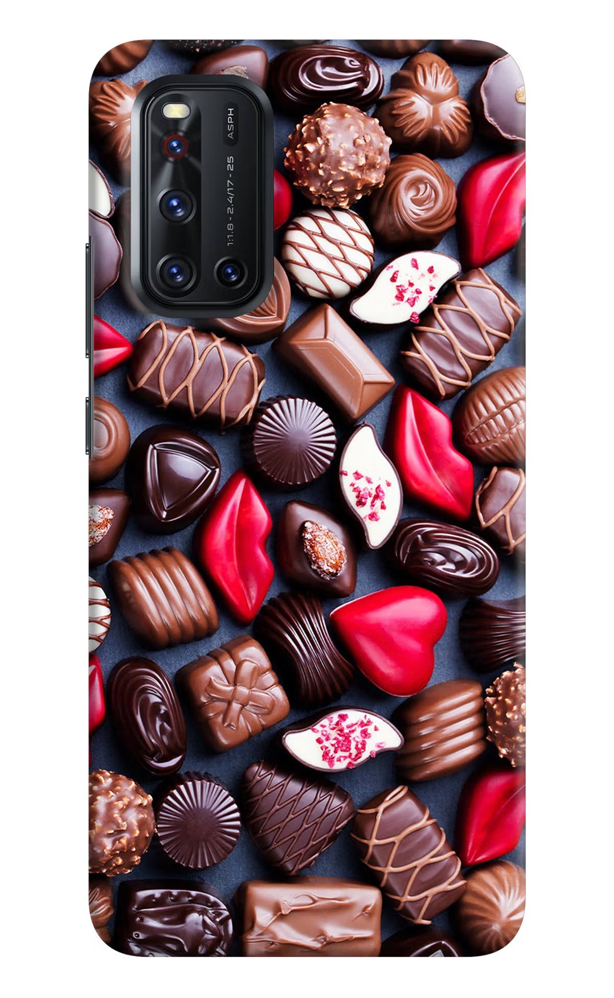Chocolates Vivo V19 Hard Case Back Cover by Casekaro