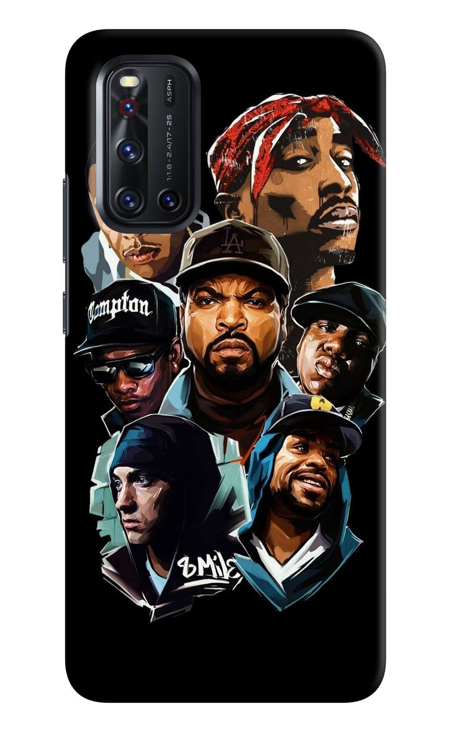 Rappers Vivo V19 Back Cover, Hard case