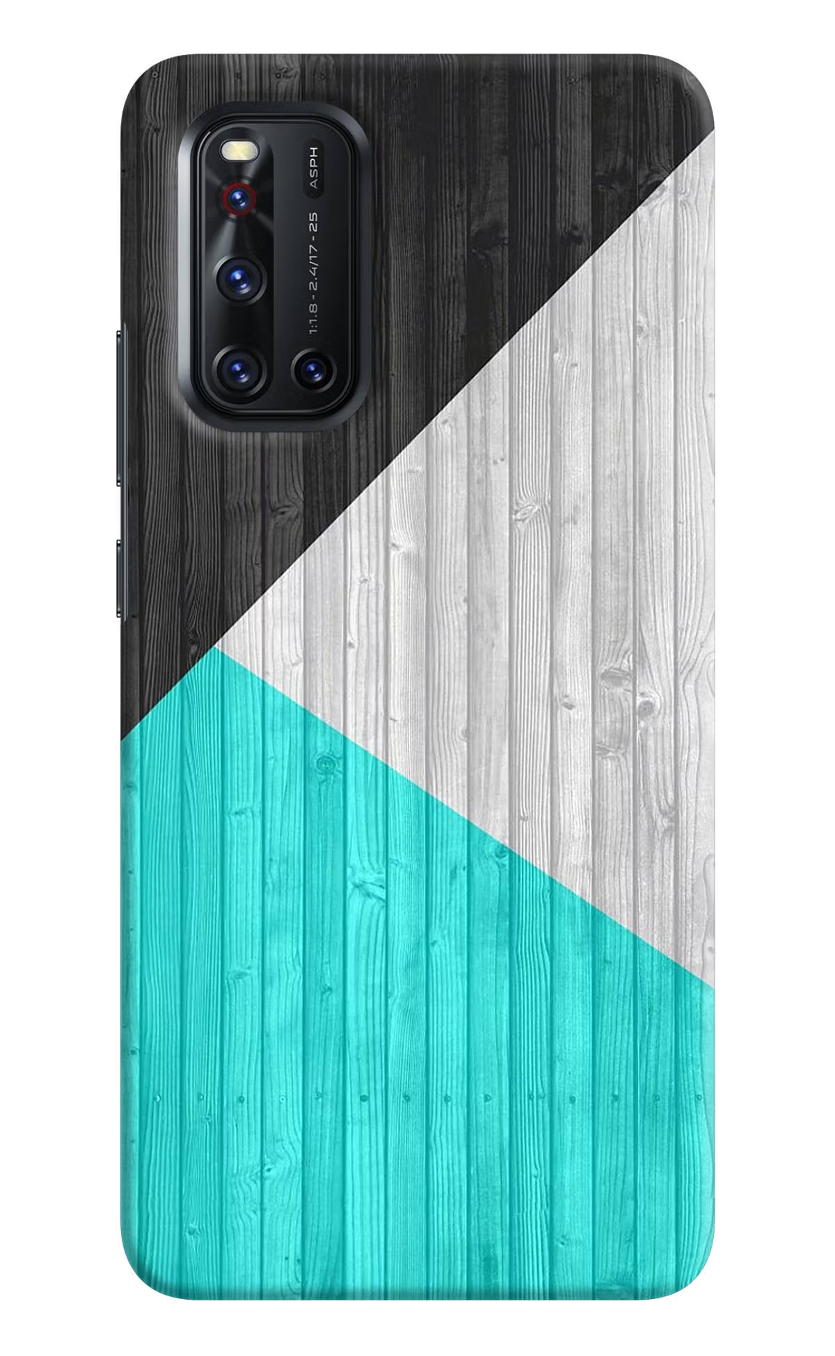 Wooden Abstract Vivo V19 Hard Case Back Cover by Casekaro