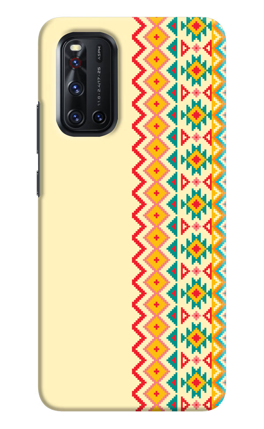 Ethnic Seamless Vivo V19 Back Cover, Hard case