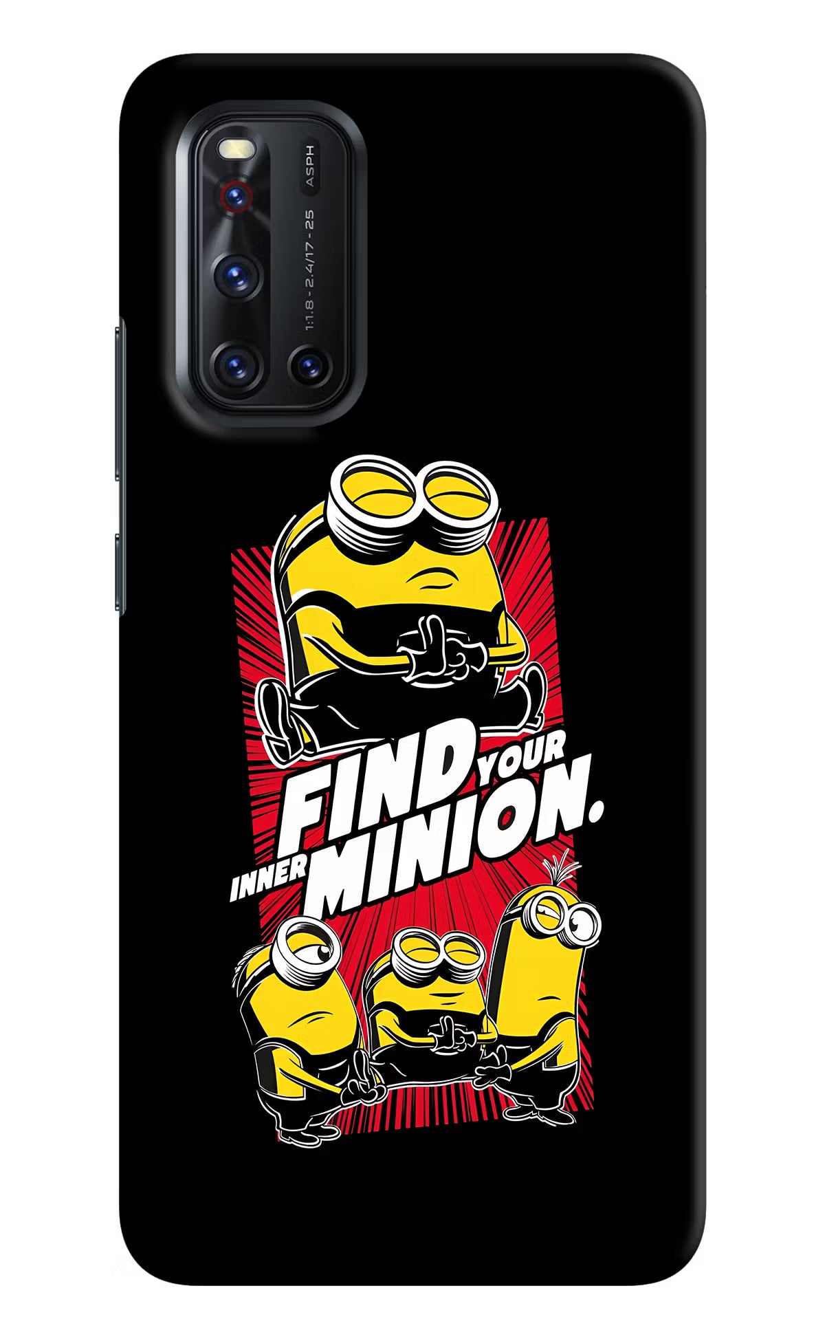 Find your inner Minion Vivo V19 Hard Case Back Cover by Casekaro