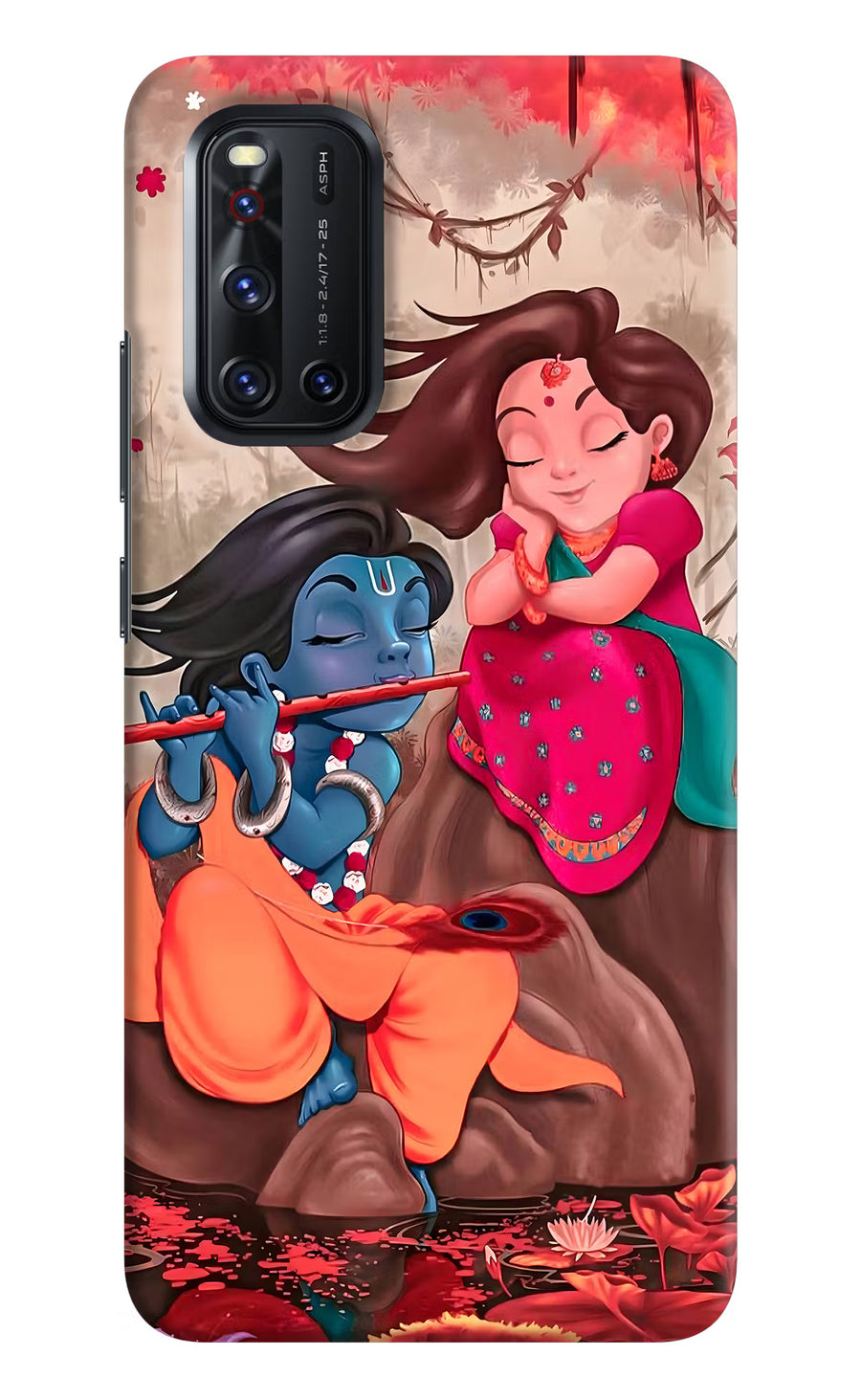 Radhe Krishna Vivo V19 Back Cover, Hard case