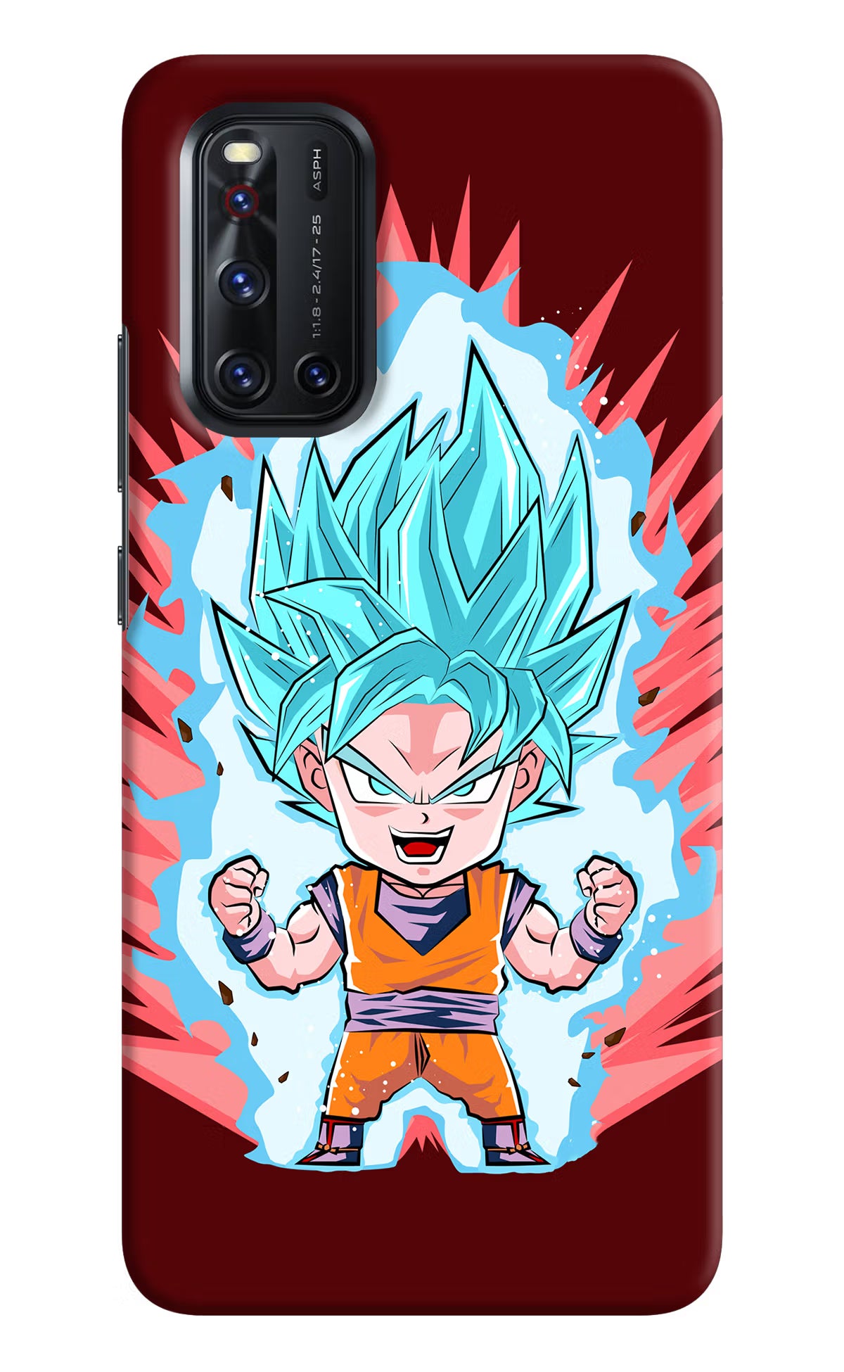 Goku Little Vivo V19 Hard Case Back Cover by Casekaro