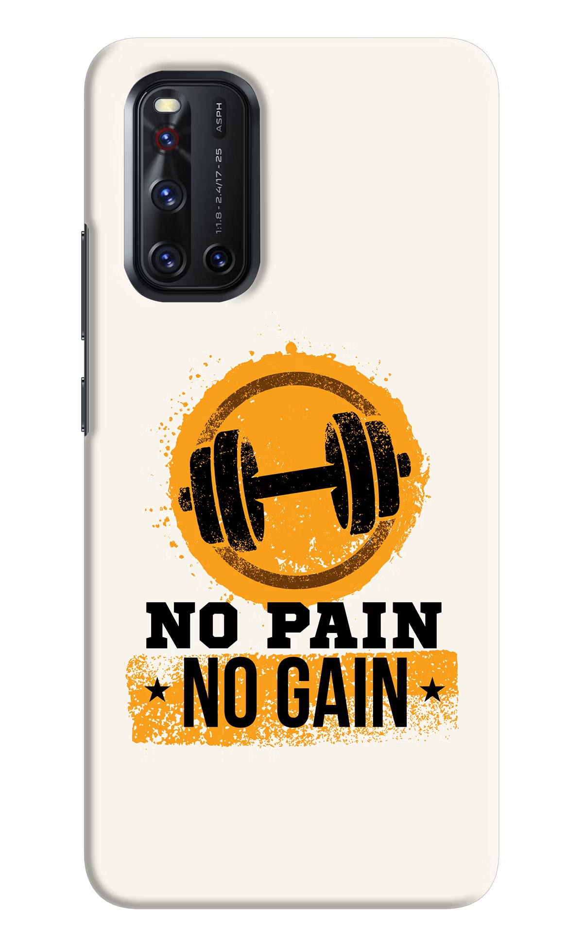 No Pain No Gain Vivo V19 Hard Case Back Cover by Casekaro