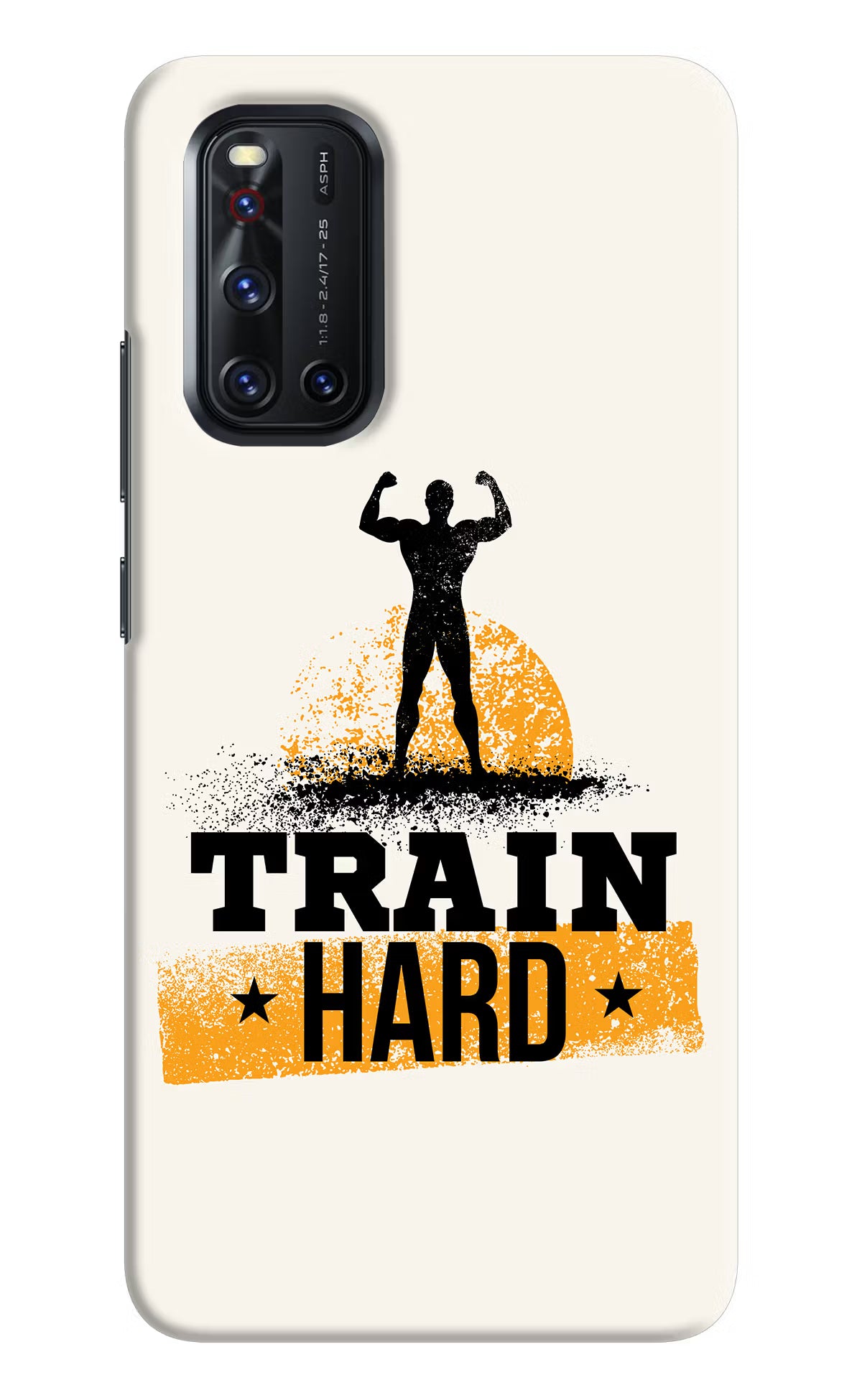 Train Hard Vivo V19 Hard Case Back Cover by Casekaro