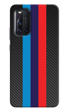 BMW Stripes Pattern Vivo V19 Hard Case Back Cover by Casekaro