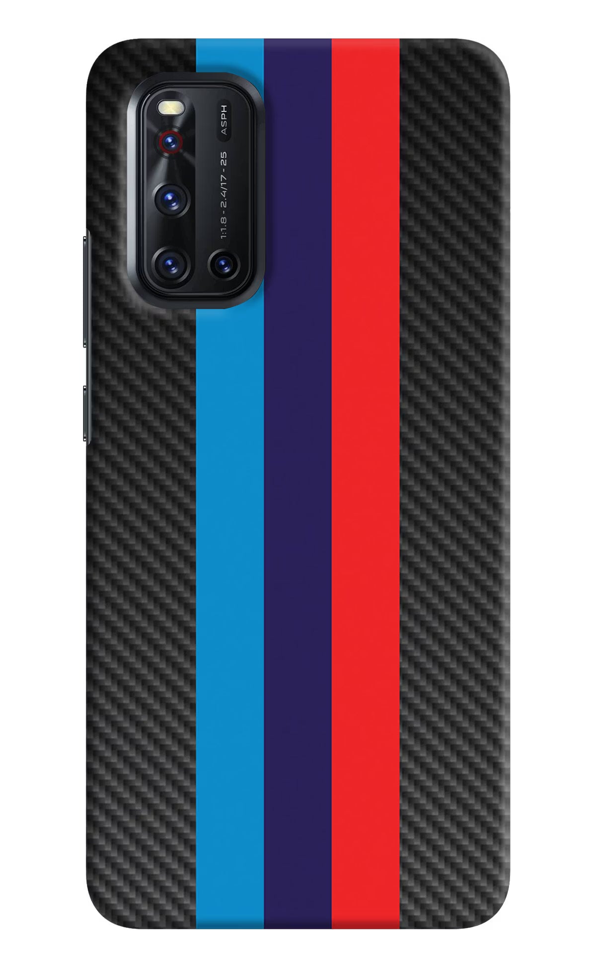 BMW Stripes Pattern Vivo V19 Hard Case Back Cover by Casekaro