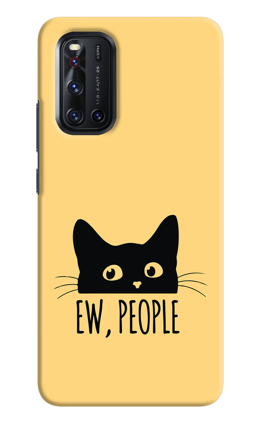 Ew People Catitude Vivo V19 Hard Case Back Cover by Casekaro