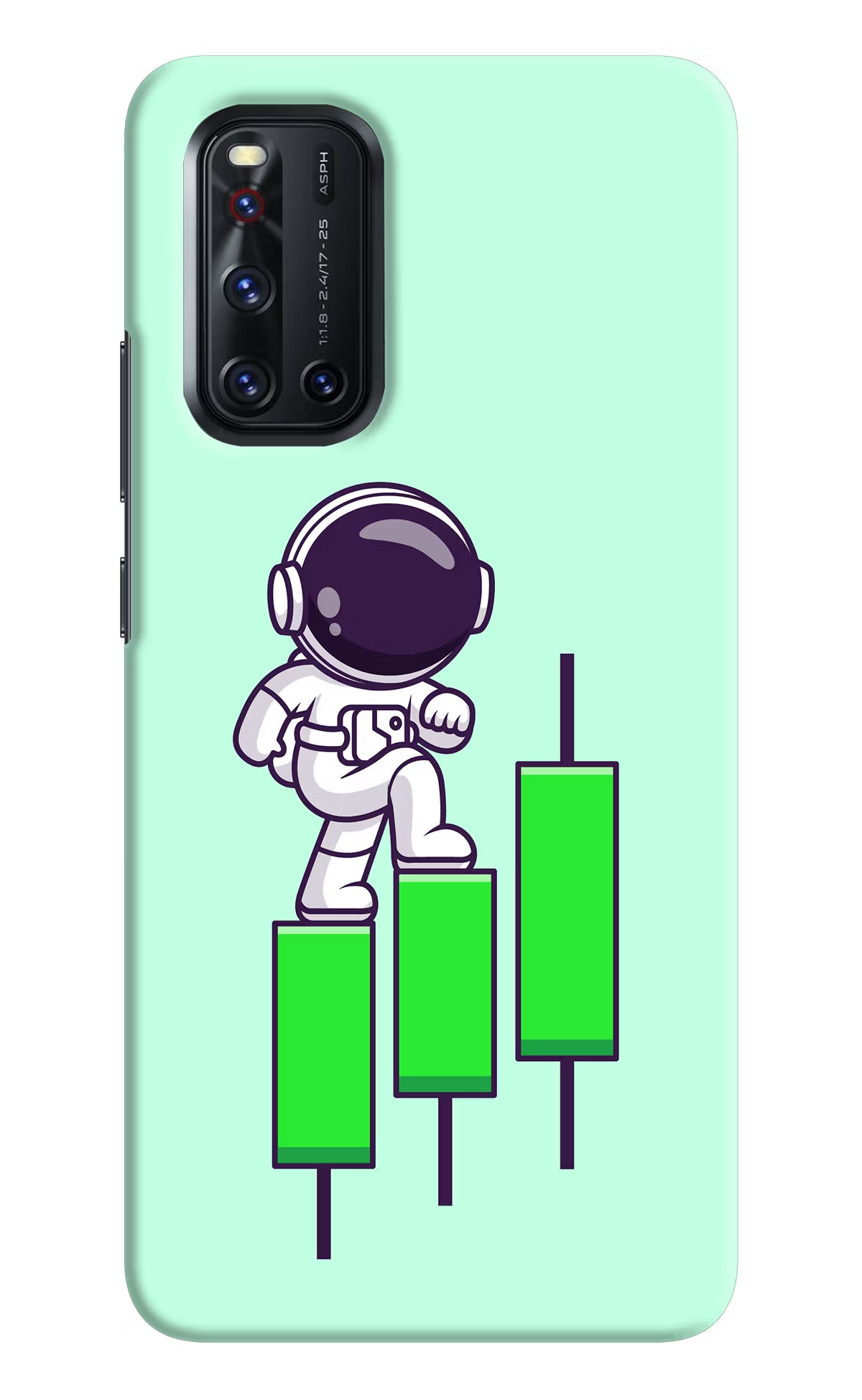 Astronaut Trader Vivo V19 Hard Case Back Cover by Casekaro