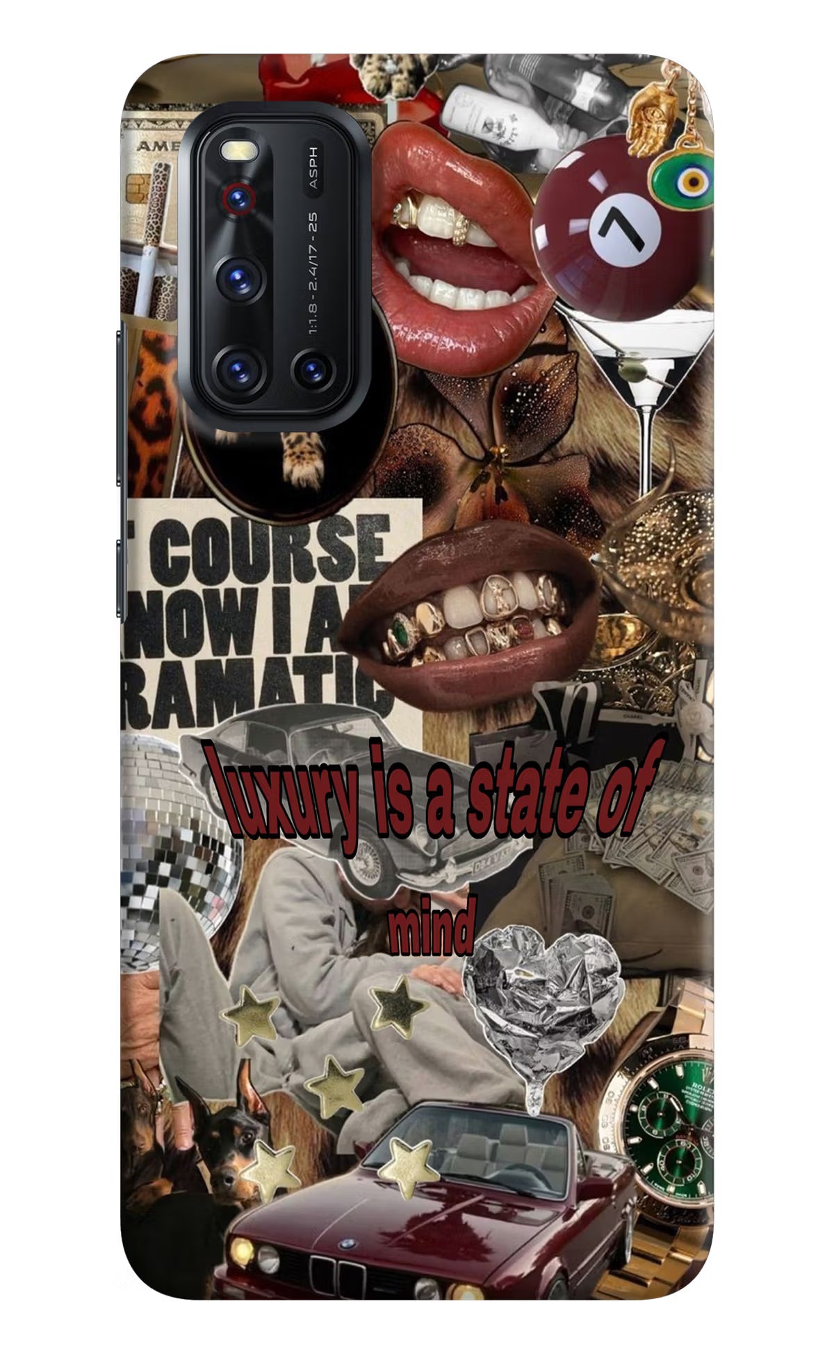 Luxury Vivo V19 Hard Case Back Cover by Casekaro