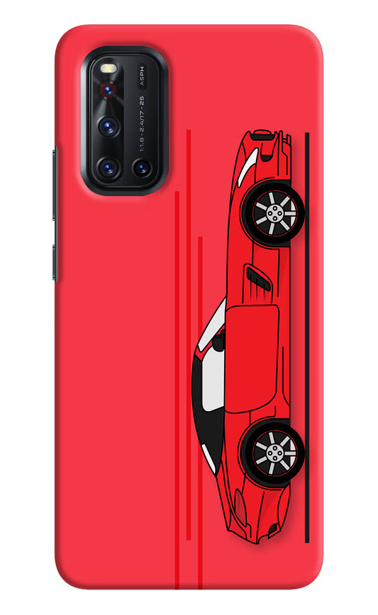 Red Velocity Vivo V19 Hard Case Back Cover by Casekaro