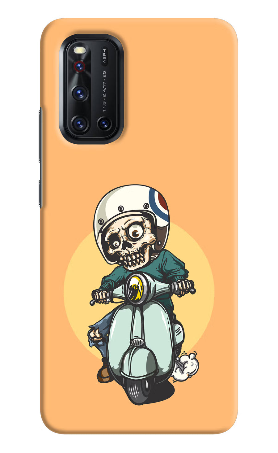 Undead Biker Vivo V19 Back Cover, Hard case