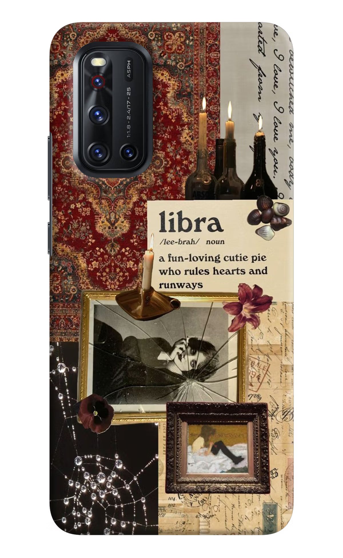 Libra Zodiac Vivo V19 Hard Case Back Cover by Casekaro