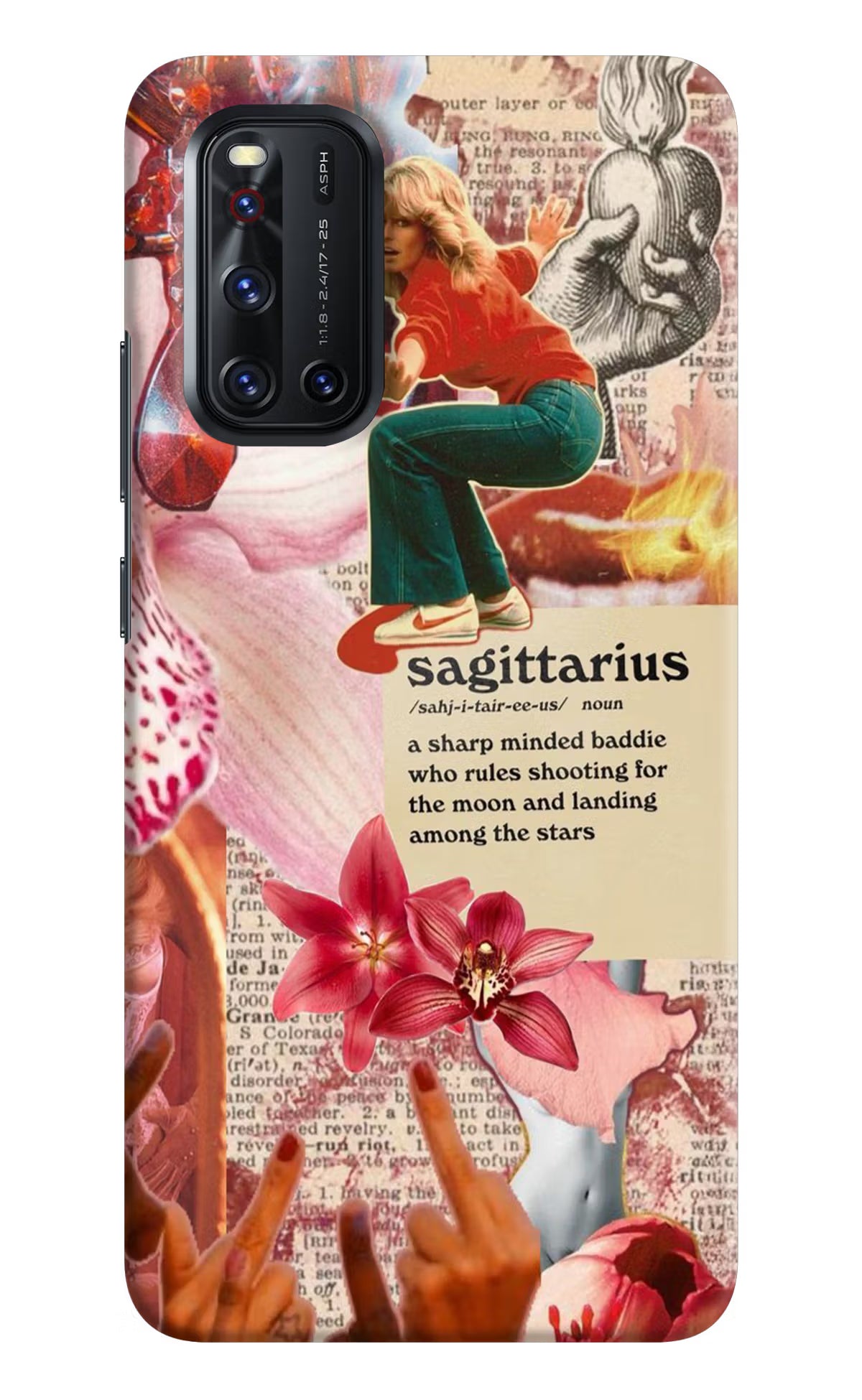 Sagittarius Zodiac Vivo V19 Hard Case Back Cover by Casekaro