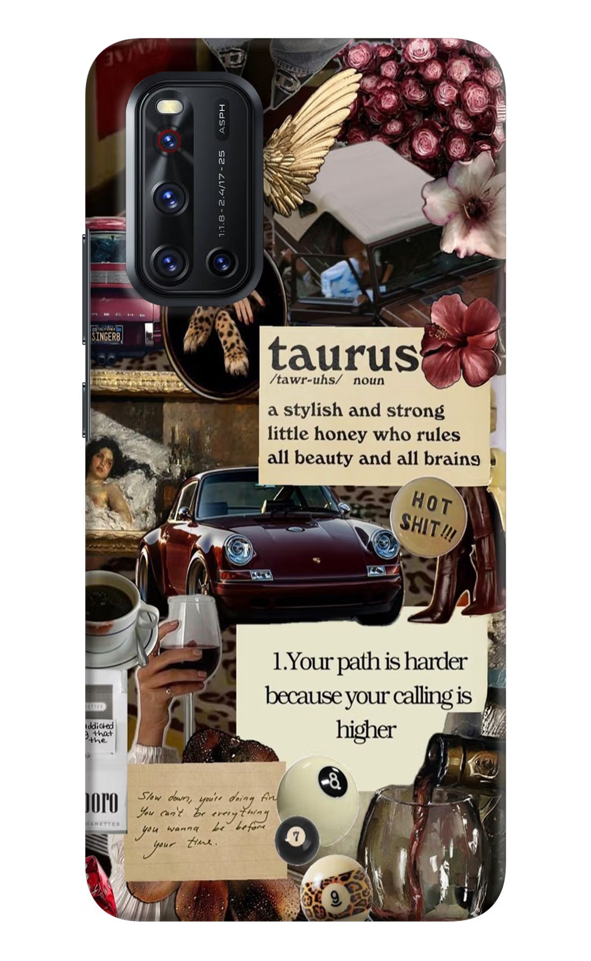 Taurus Zodiac Vivo V19 Hard Case Back Cover by Casekaro