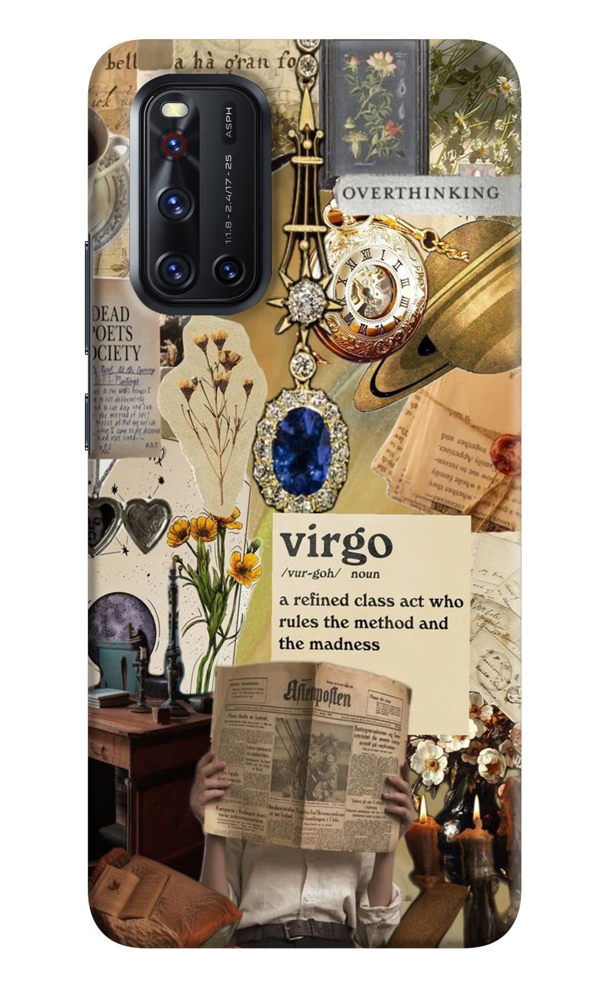 Virgo Zodiac Vivo V19 Hard Case Back Cover by Casekaro