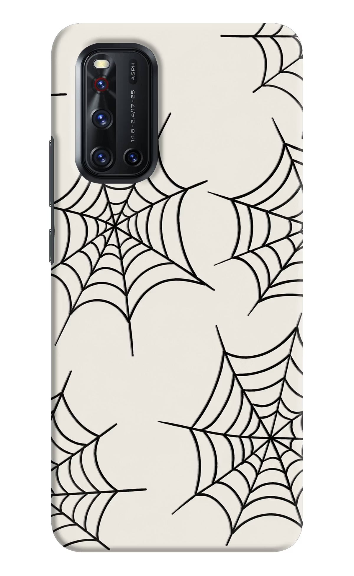 Spider Web Vivo V19 Hard Case Back Cover by Casekaro