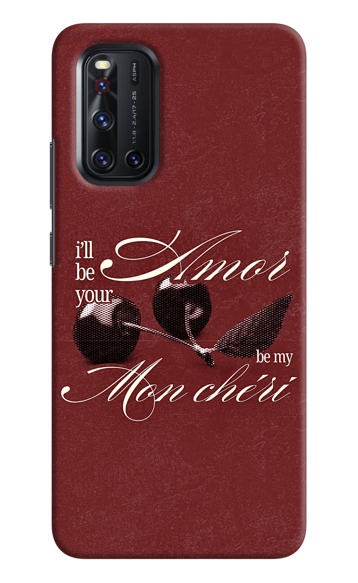 Velvet Cherry Vivo V19 Back Cover