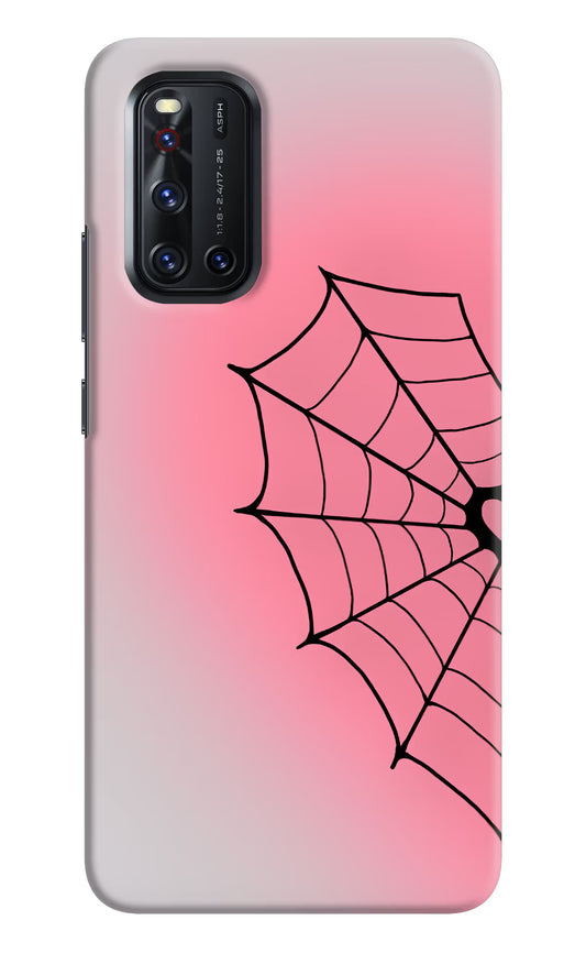 Pink Web Vivo V19 Hard Case Back Cover by Casekaro