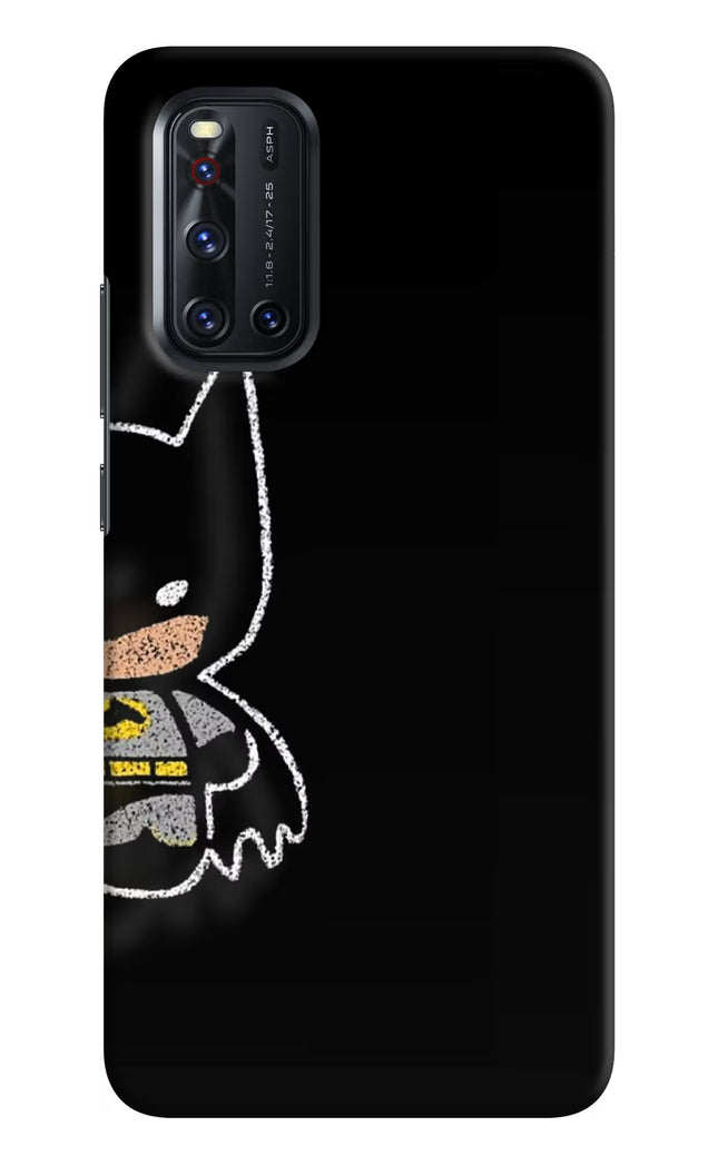 Bat Kitty Vivo V19 Hard Case Back Cover by Casekaro