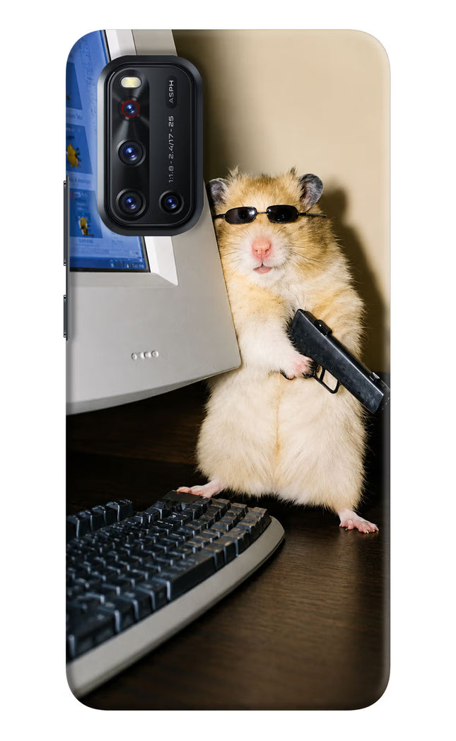 Hacker Hamster Vivo V19 Hard Case Back Cover by Casekaro