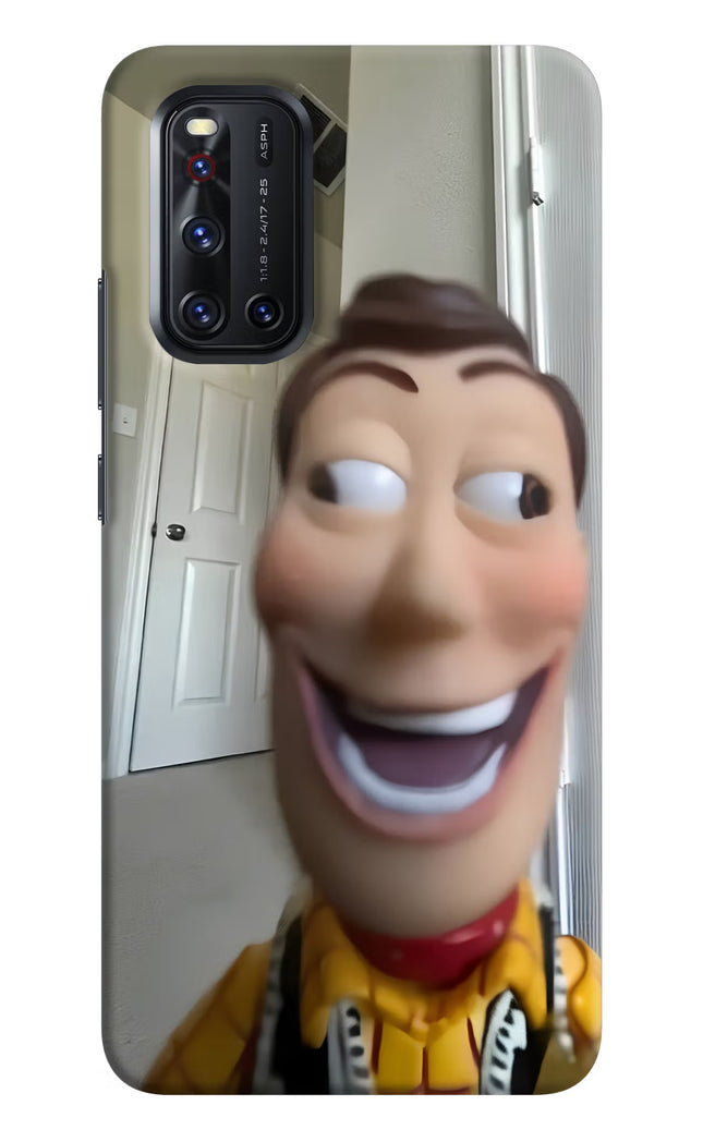 Side Eye Woody Vivo V19 Hard Case Back Cover by Casekaro
