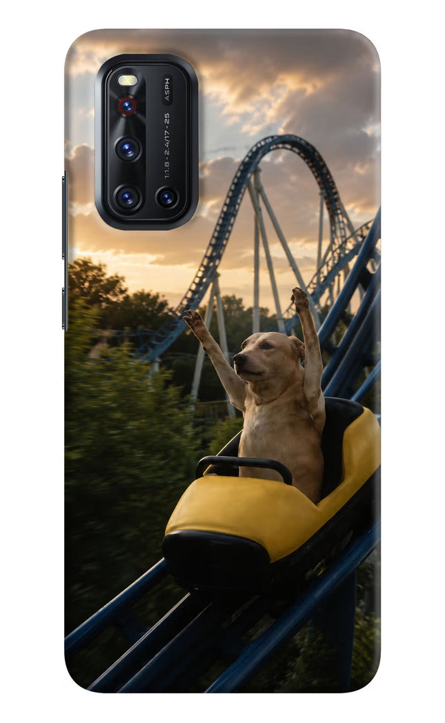 Rollercoaster Dog Vivo V19 Hard Case Back Cover by Casekaro