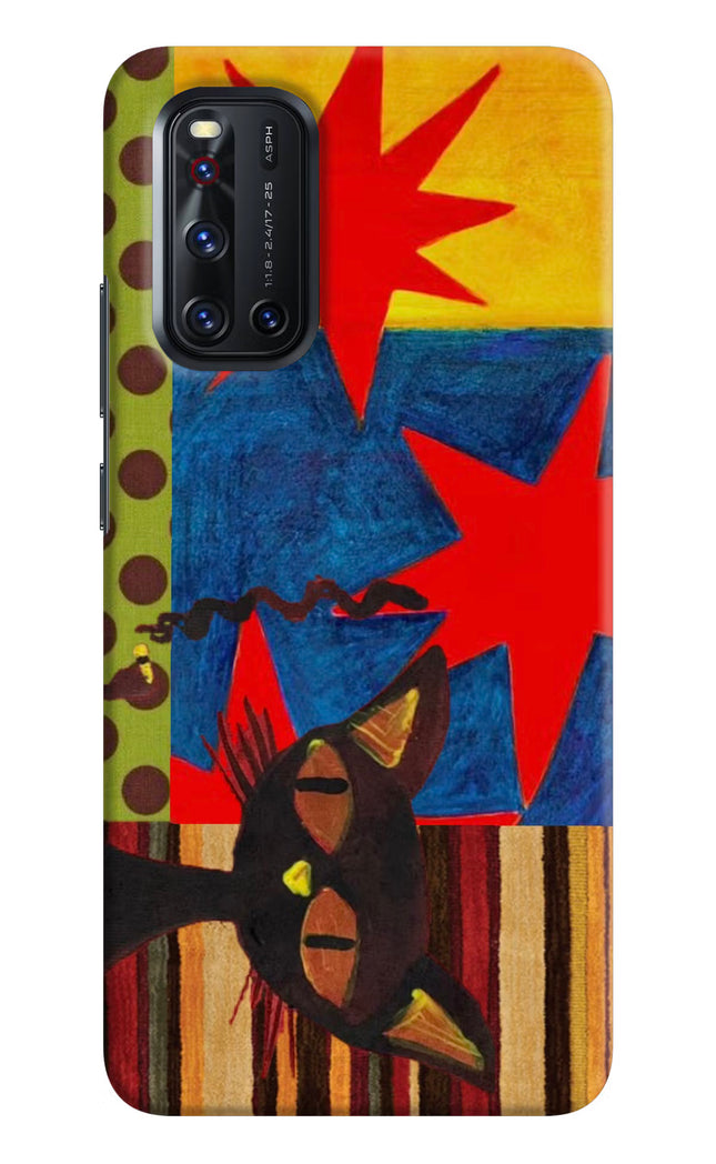 Pop Cat Vivo V19 Hard Case Back Cover by Casekaro