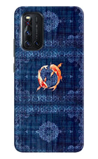 Koi Blue Vivo V19 Hard Case Back Cover by Casekaro