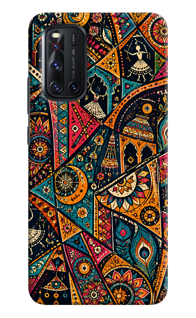 Folk Print Vivo V19 Hard Case Back Cover by Casekaro