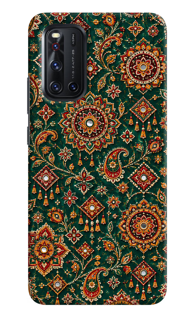 Green Pataka Vivo V19 Hard Case Back Cover by Casekaro