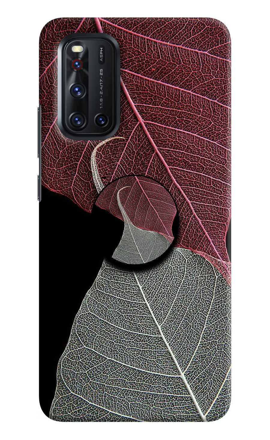 Leaf Pattern Vivo V19 Pop Case, Hard case