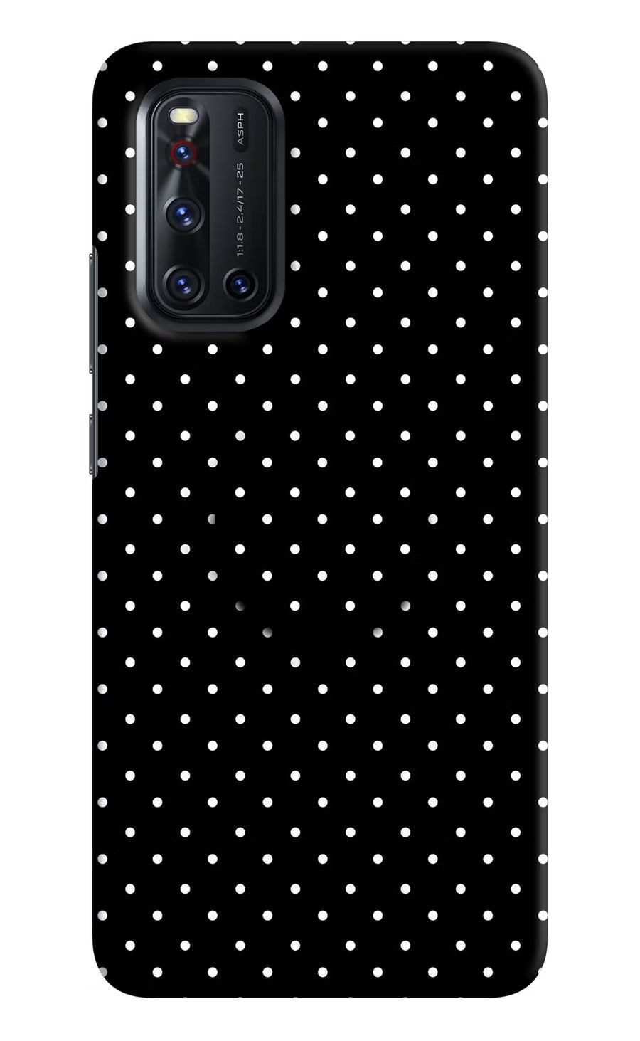 White Dots Vivo V19 Pop Case, Hard case
