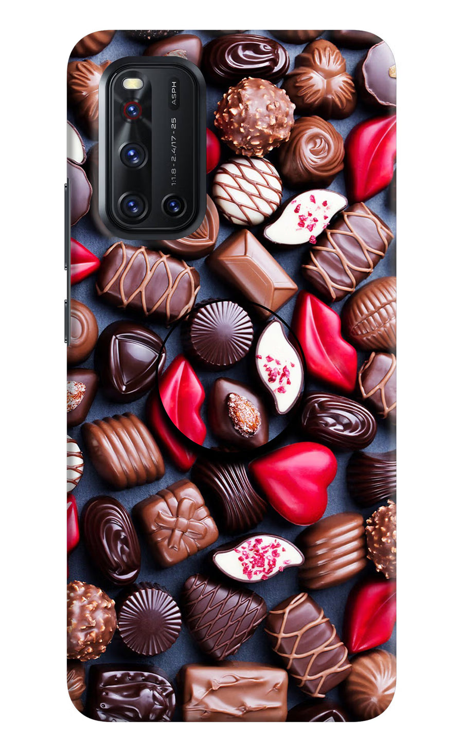 Chocolates Vivo V19 Pop Case, Hard case