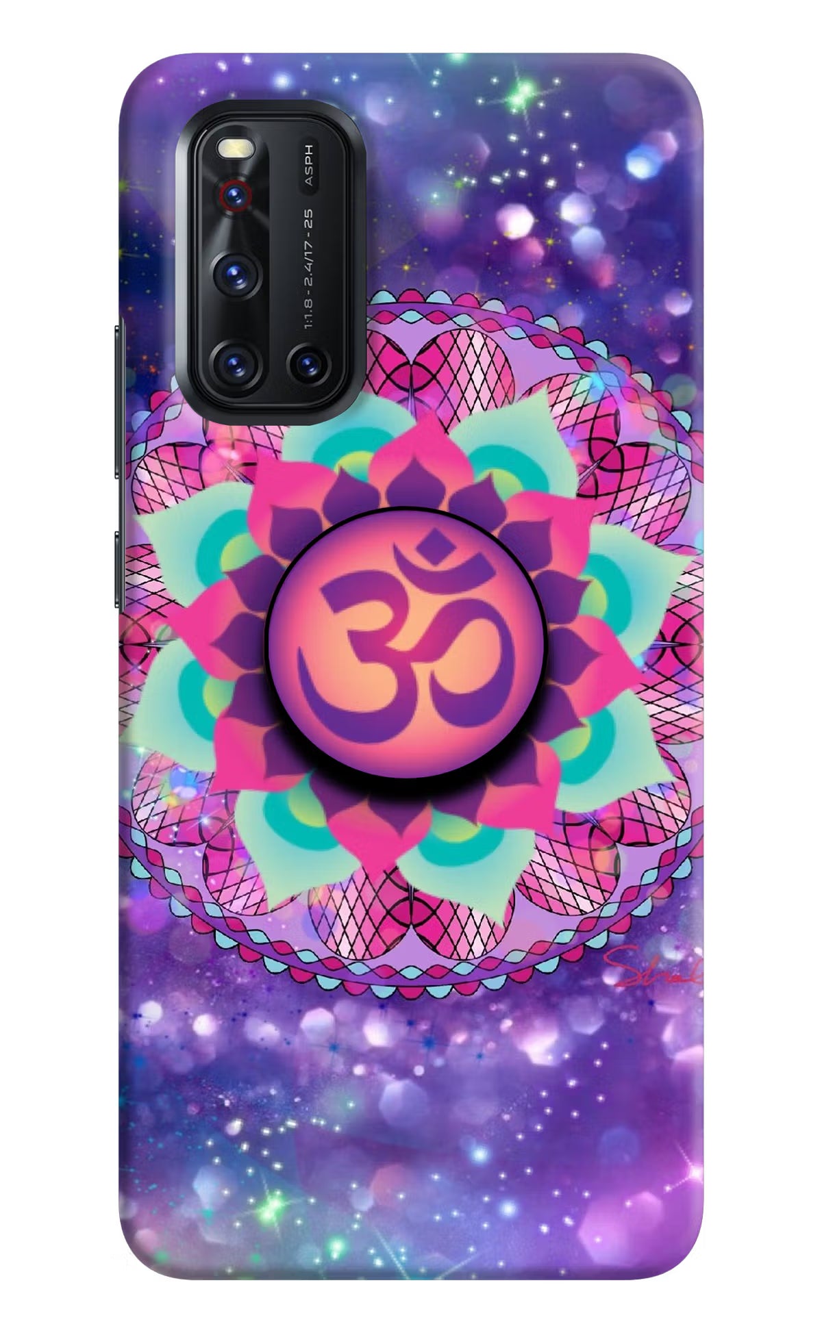 Om Purple Vivo V19 Pop Case by Casekaro