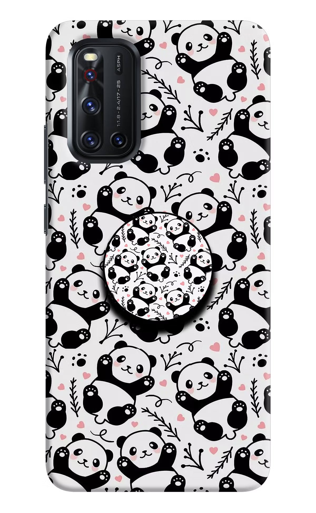Cute Panda Vivo V19 Pop Case by Casekaro