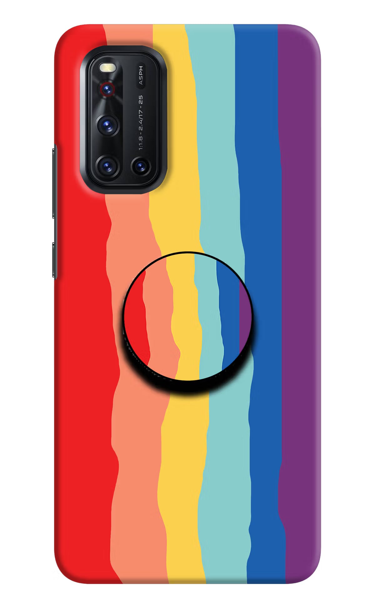 Rainbow Vivo V19 Pop Case by Casekaro