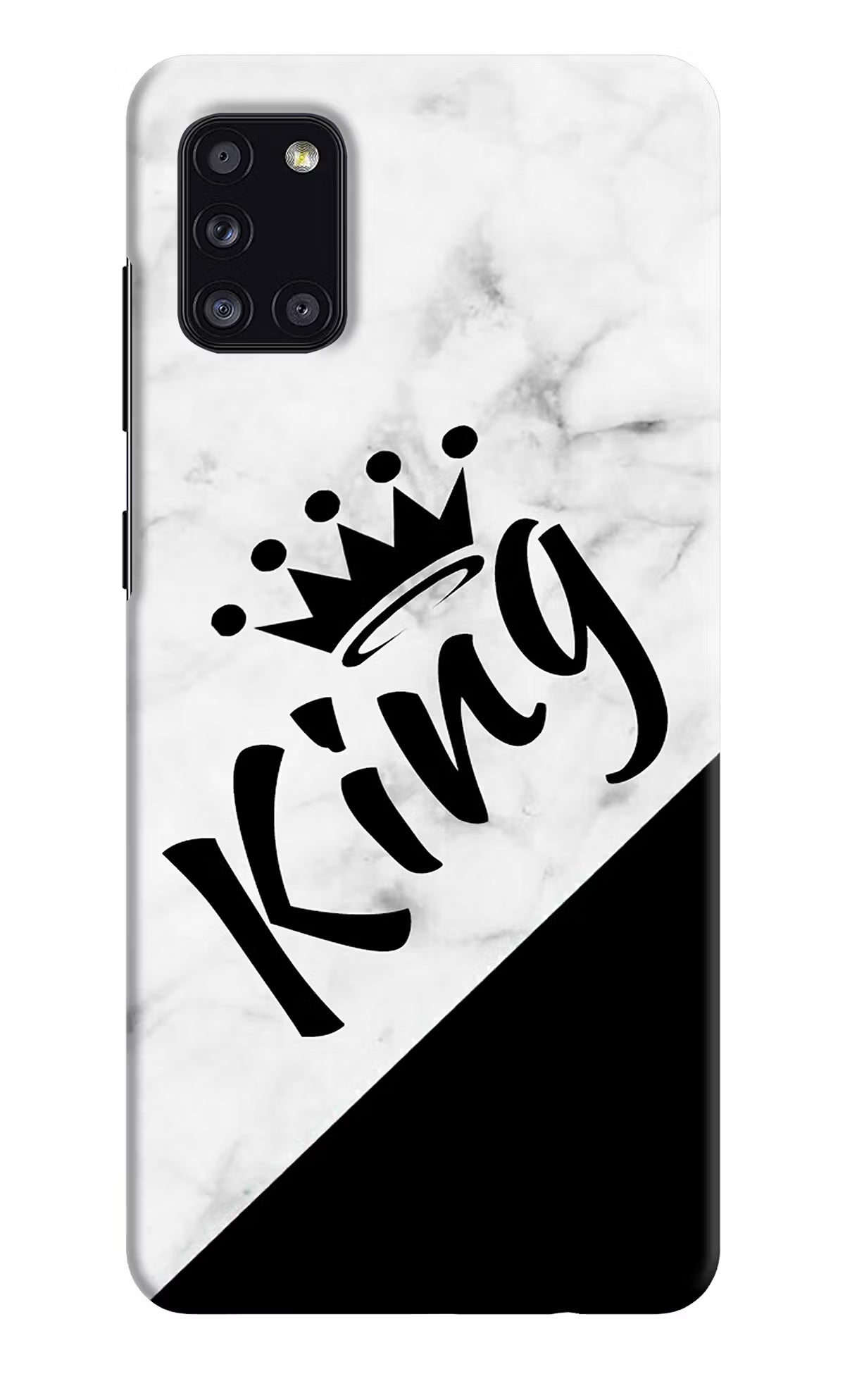 King Samsung A31 Hard Case Back Cover by Casekaro
