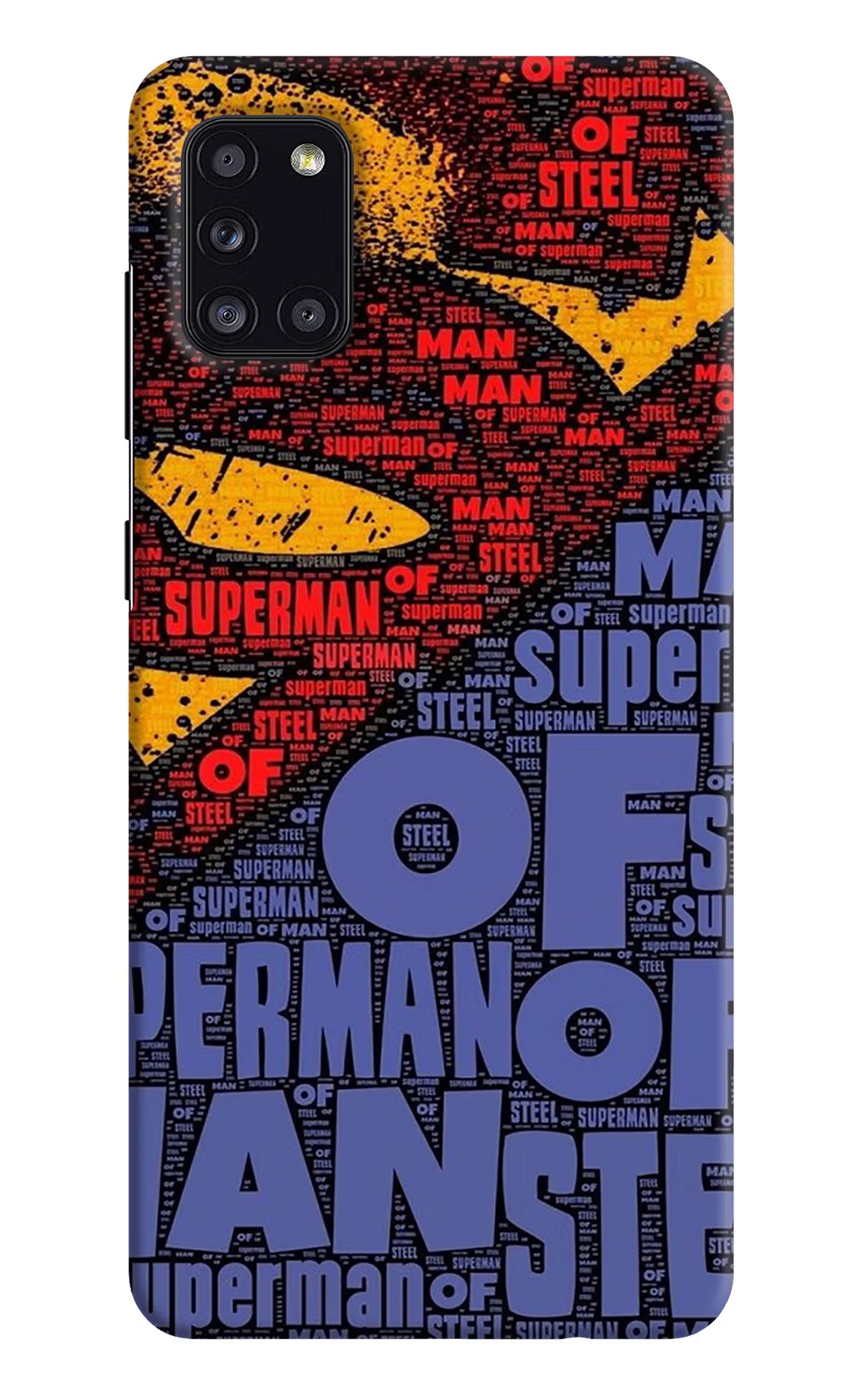 Superman Samsung A31 Hard Case Back Cover by Casekaro