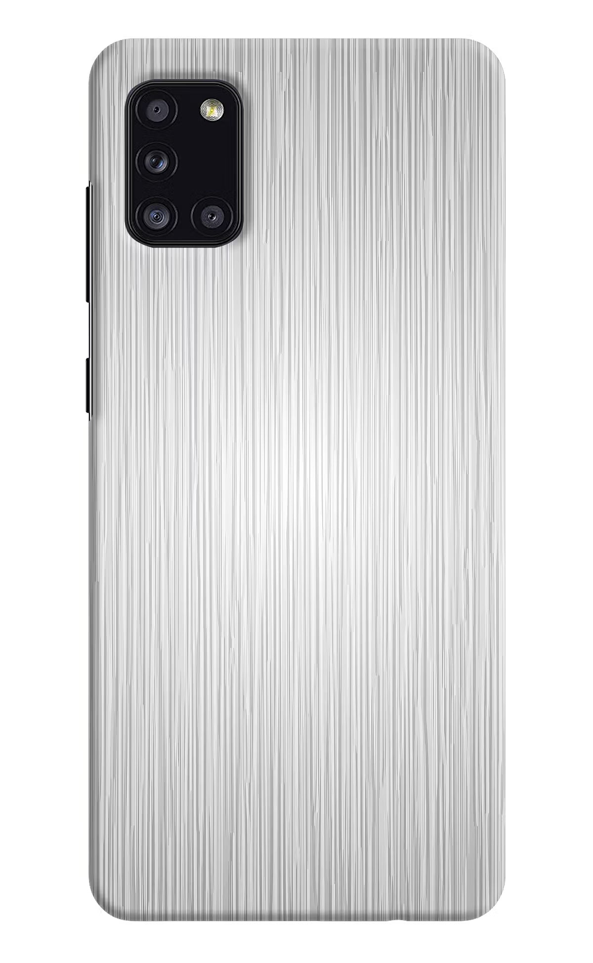 Wooden Grey Texture Samsung A31 Hard Case Back Cover by Casekaro