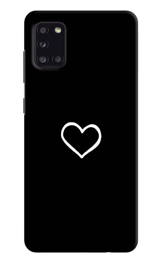 Heart Samsung A31 Hard Case Back Cover by Casekaro