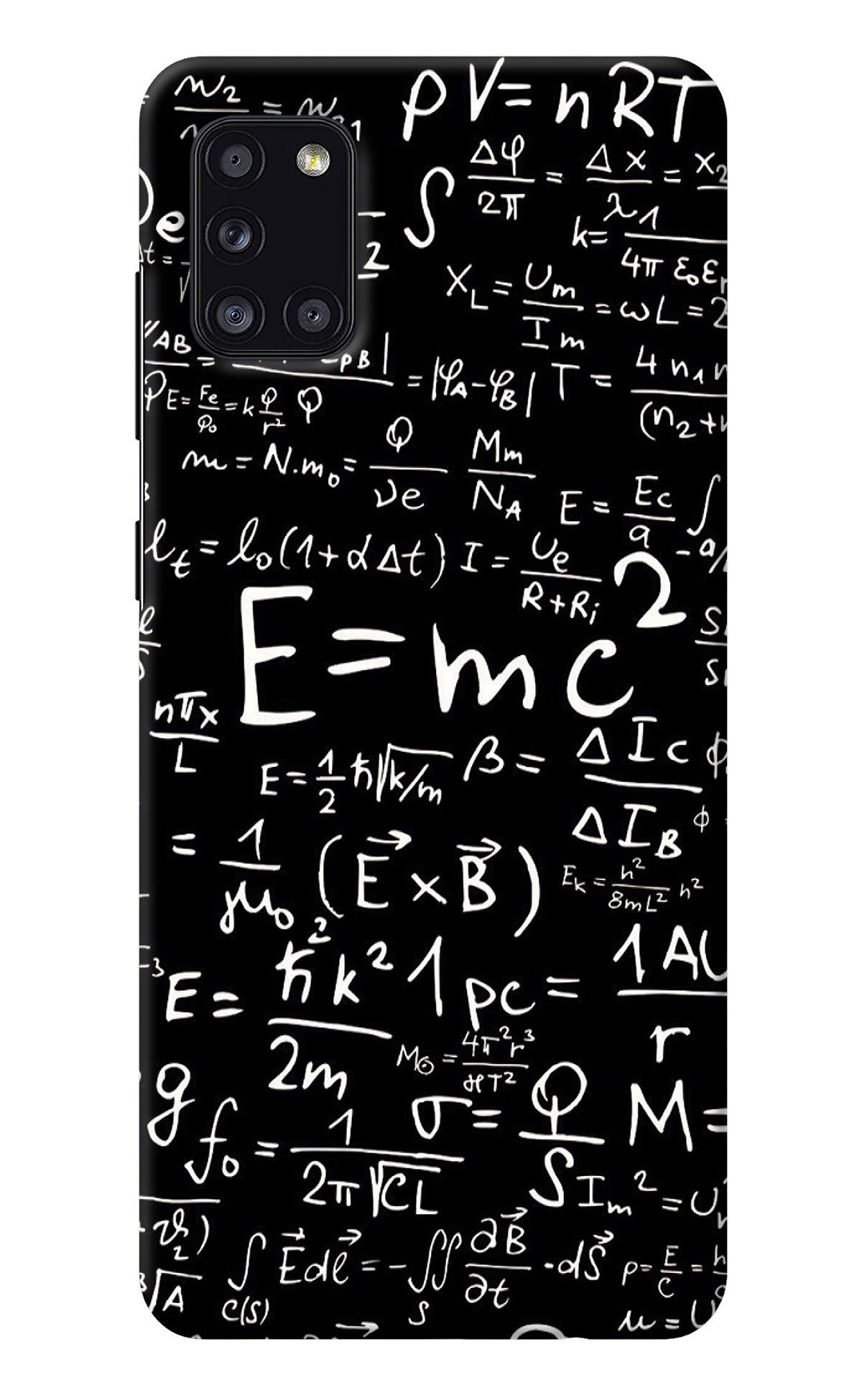 Physics Albert Einstein Formula Samsung A31 Back Cover