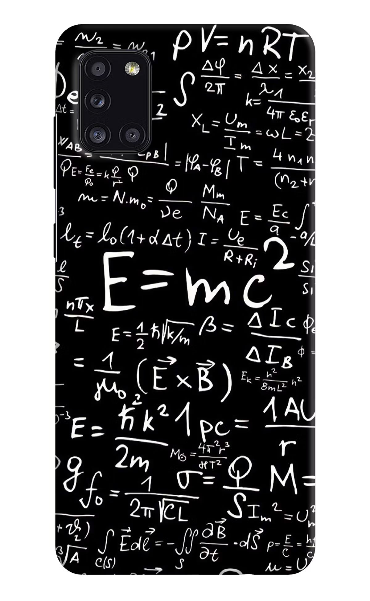 Physics Formula Samsung A31 Hard Case Back Cover by Casekaro